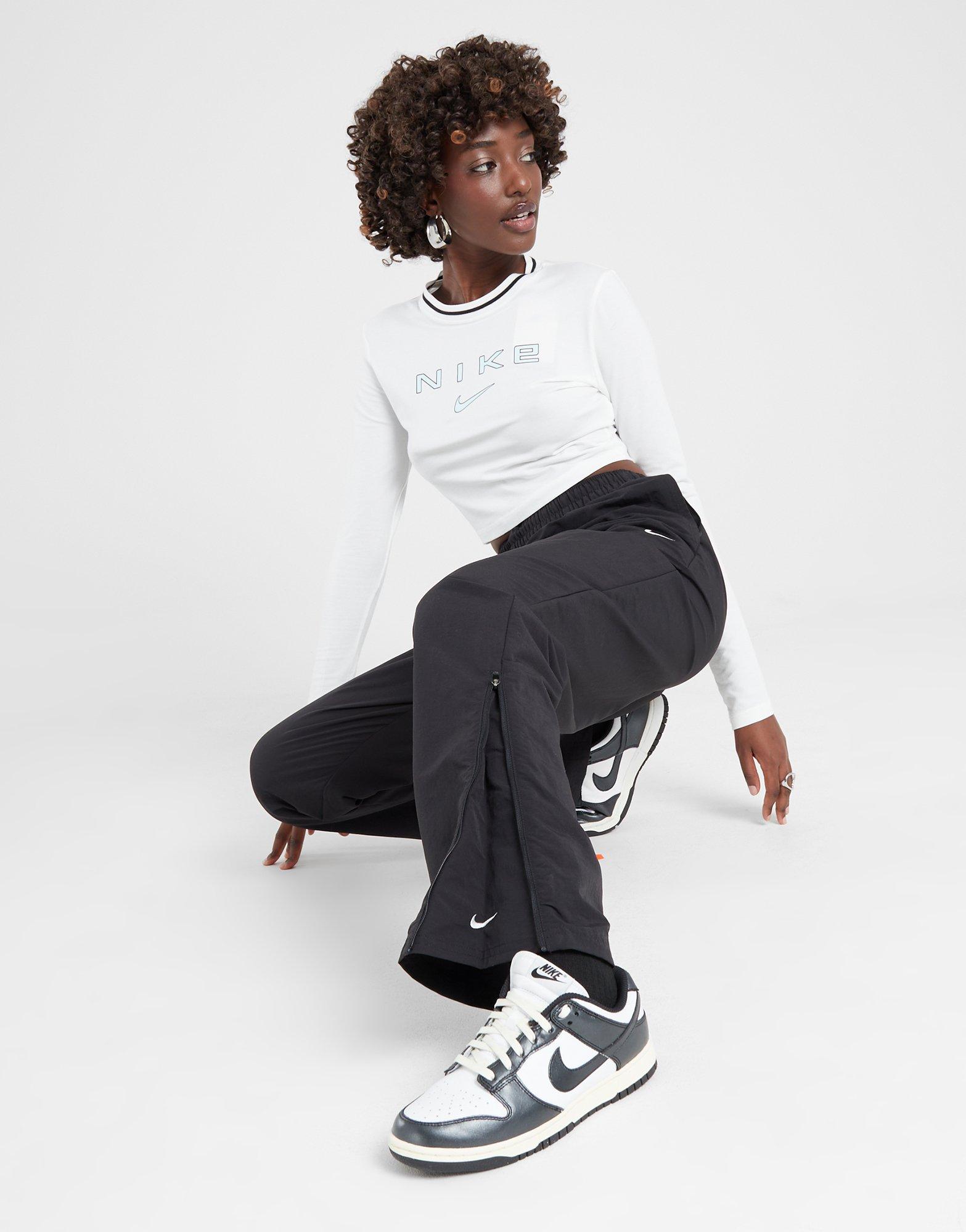 Moteriškos kelnės NIKE KELNĖS W NSW ESSTL HR LSE OH ZIP PNT FV7638-010 Juoda