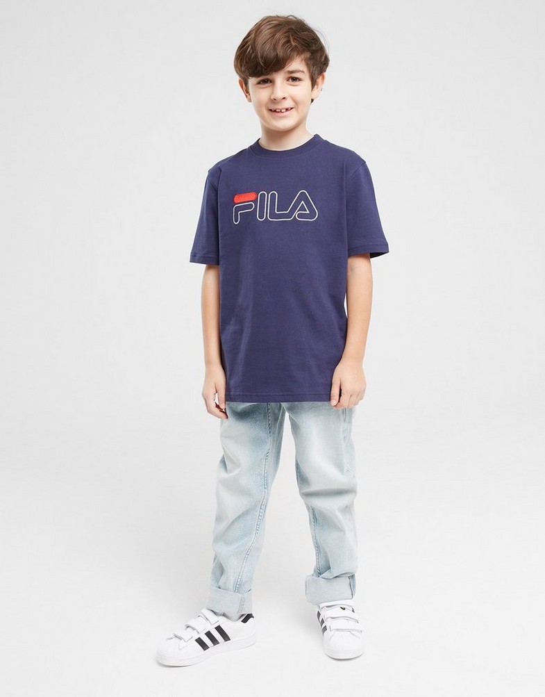 Tricou pentru copii FILA TRICOU FILA PEW NVY FW23JDK001PEWNVY Bleumarin