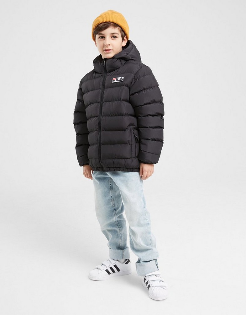 Gyerek kabát FILA KABÁT FILA BRENT BLK FW23JDK005BRENTBLK Fekete
