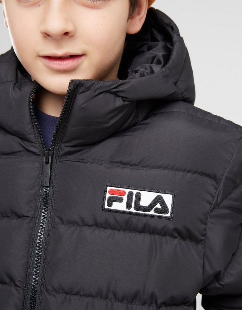 Gyerek kabát FILA KABÁT FILA BRENT BLK FW23JDK005BRENTBLK Fekete