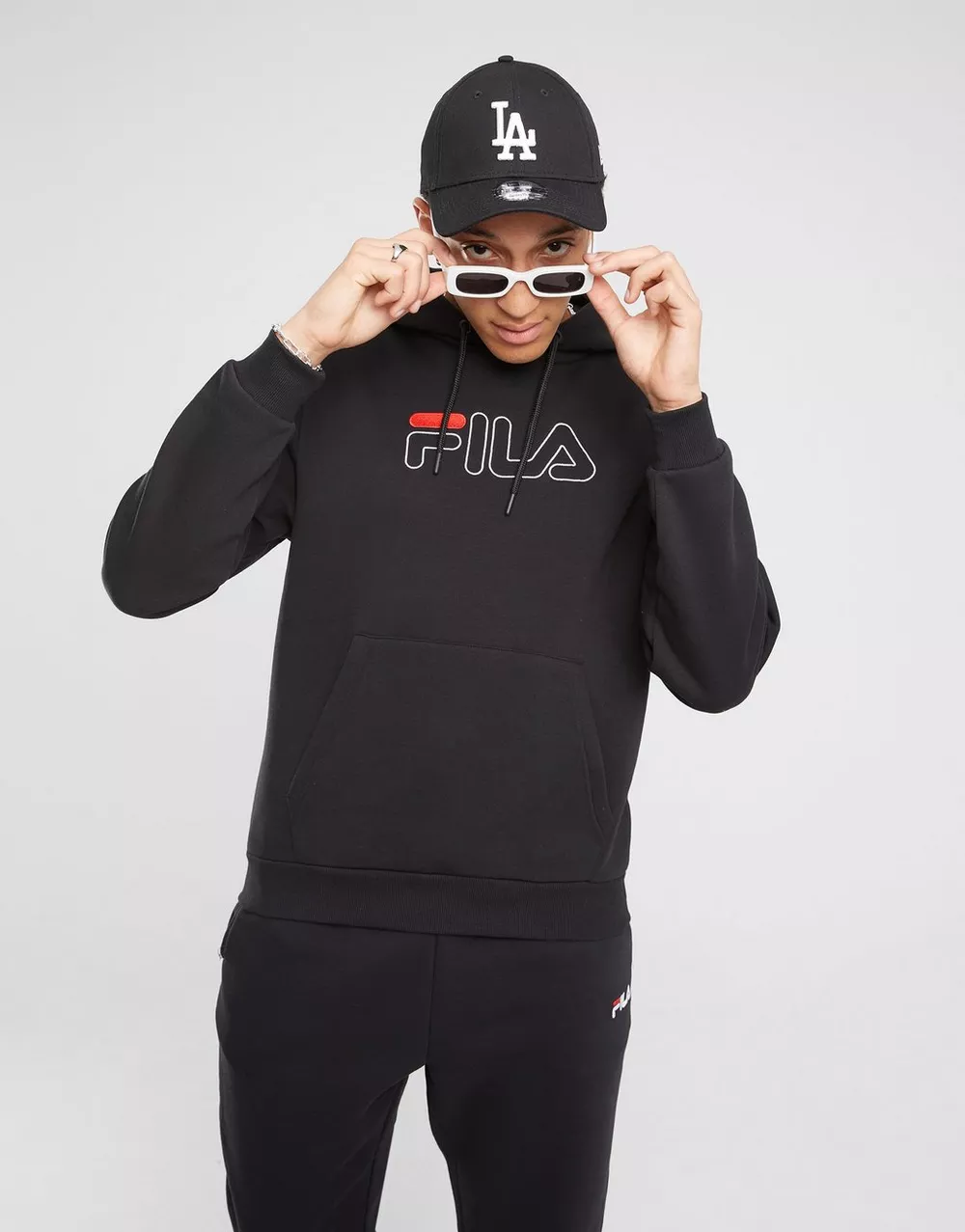 FILA КОФТА З КАПЮШОНОМ FILA ADIR BLK HOOD, фото 1 з 5