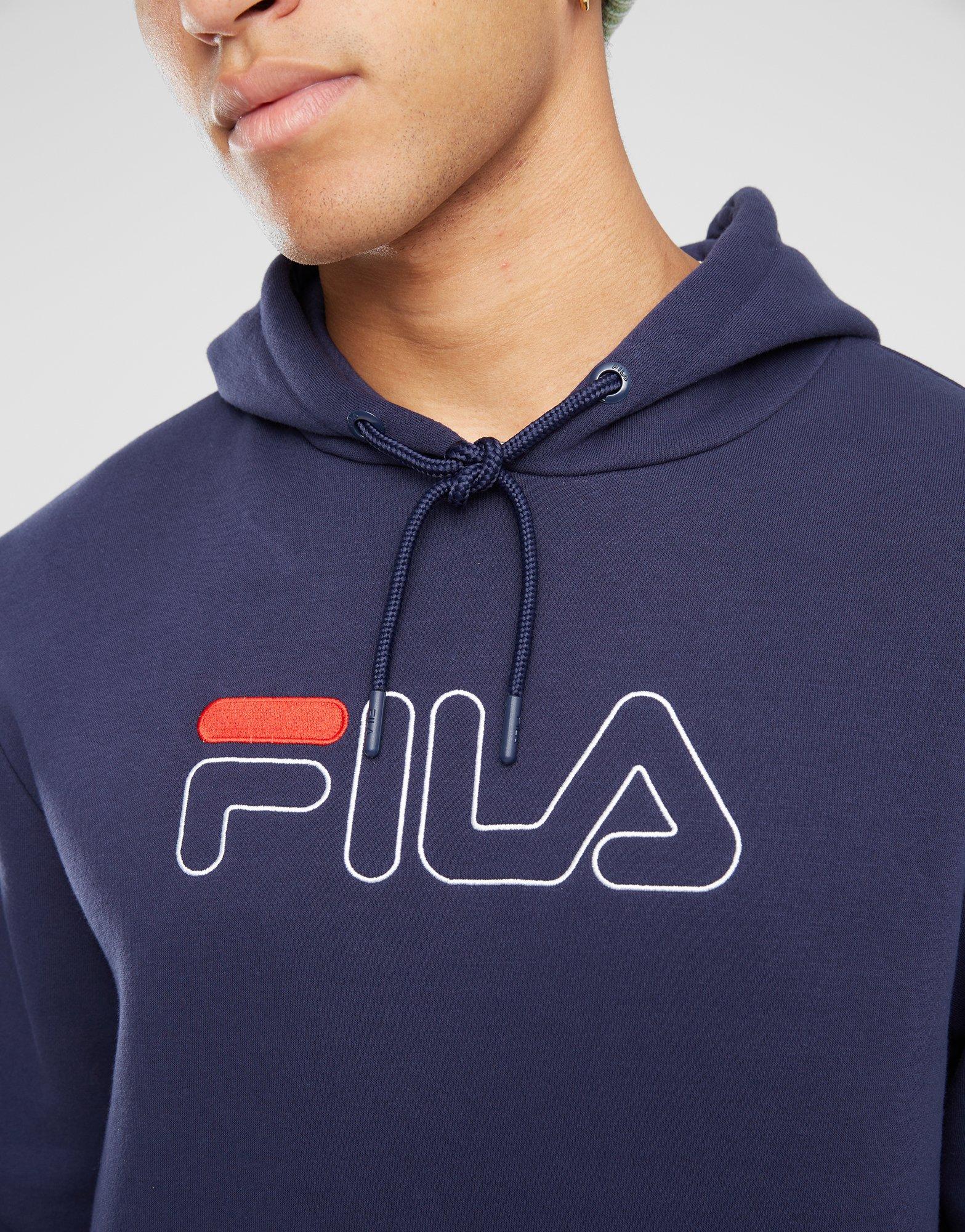 Чоловічі кофти FILA КОФТА З КАПЮШОНОМ FILA ADIR HOOD NVY FW23JDM002ADIRNVY Темно-синій