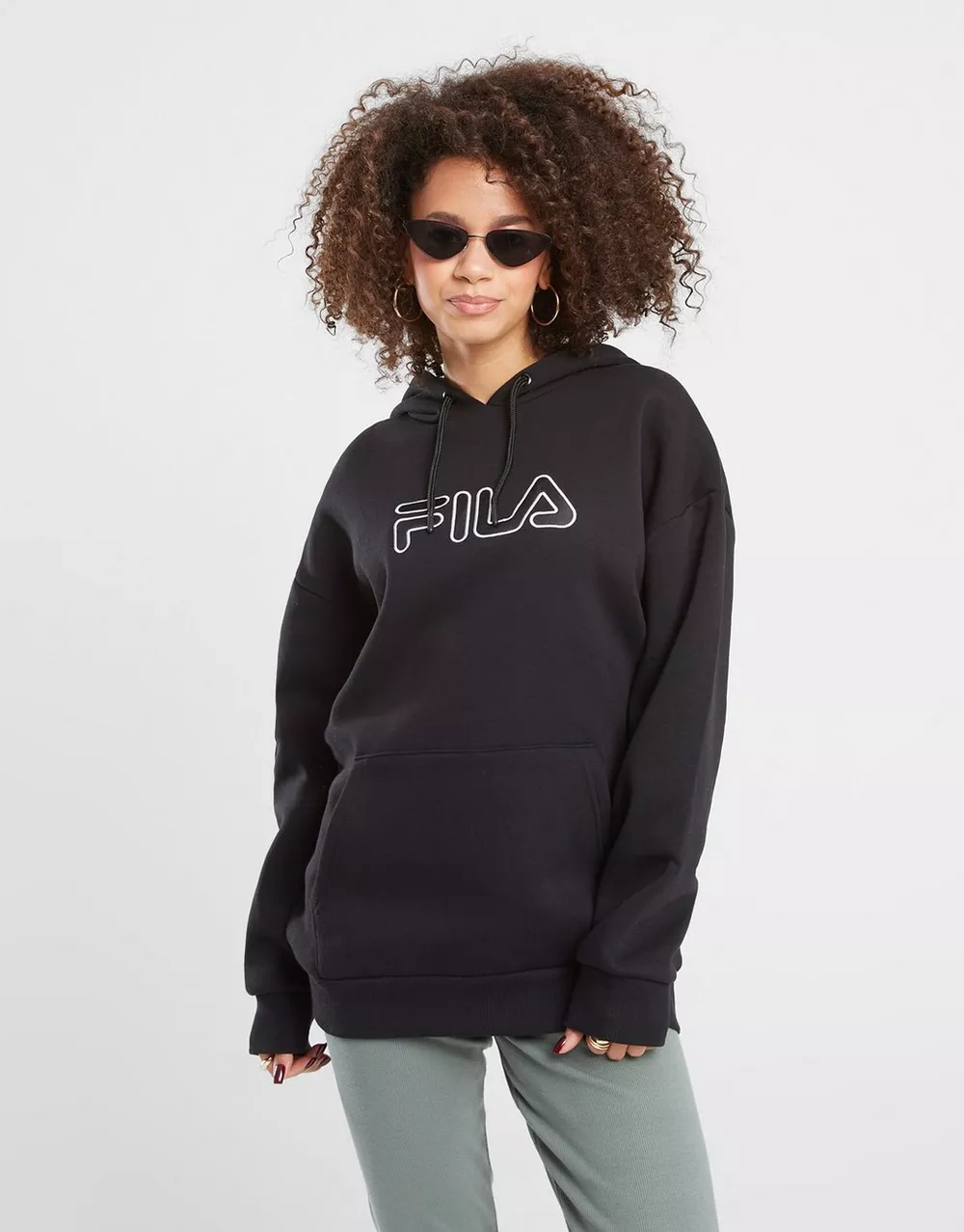 FILA КОФТА З КАПЮШОНОМ FILA KYLEIGH BLK, фото 1 з 5