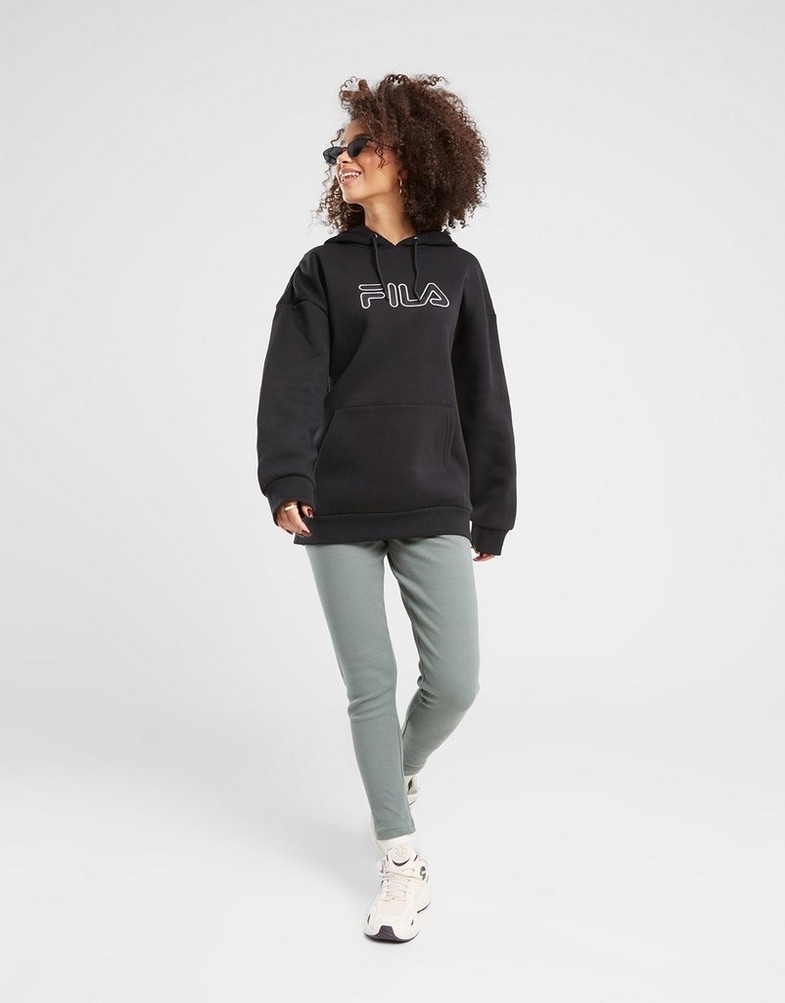 Жіночі кофти FILA КОФТА З КАПЮШОНОМ FILA KYLEIGH BLK FW23JDW004KYLEIGHBLK Чорний