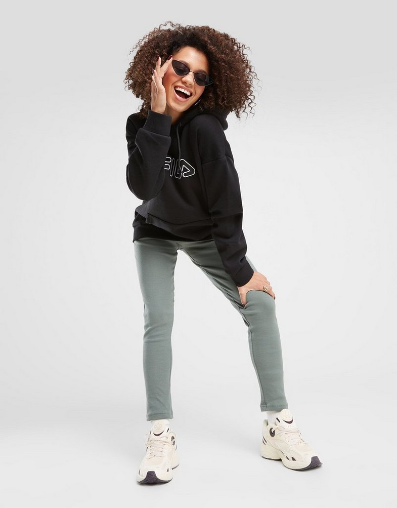 Жіночі кофти FILA КОФТА З КАПЮШОНОМ FILA KYLEIGH BLK FW23JDW004KYLEIGHBLK Чорний