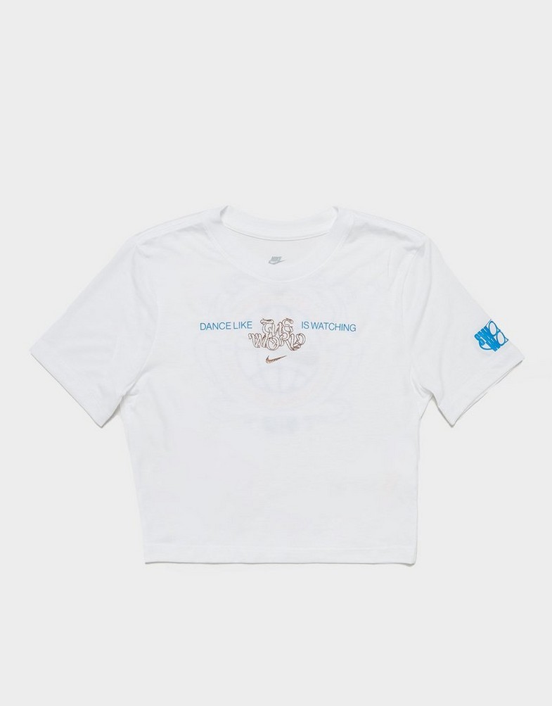 Női póló NIKE PÓLÓ W NSW TEE DANCE SS OLY FZ0403-100 Fehér