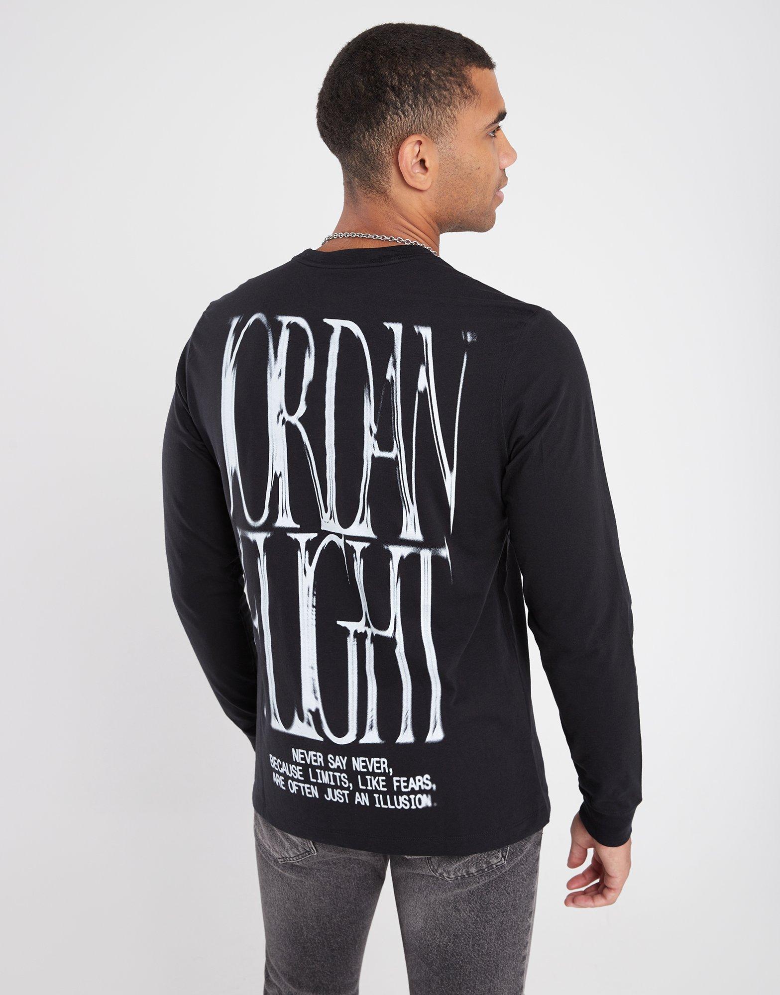 Мъжка тениска ТЕНИСКА M JORDAN BRAND NEVER LS CREW FZ1934-010 Черен