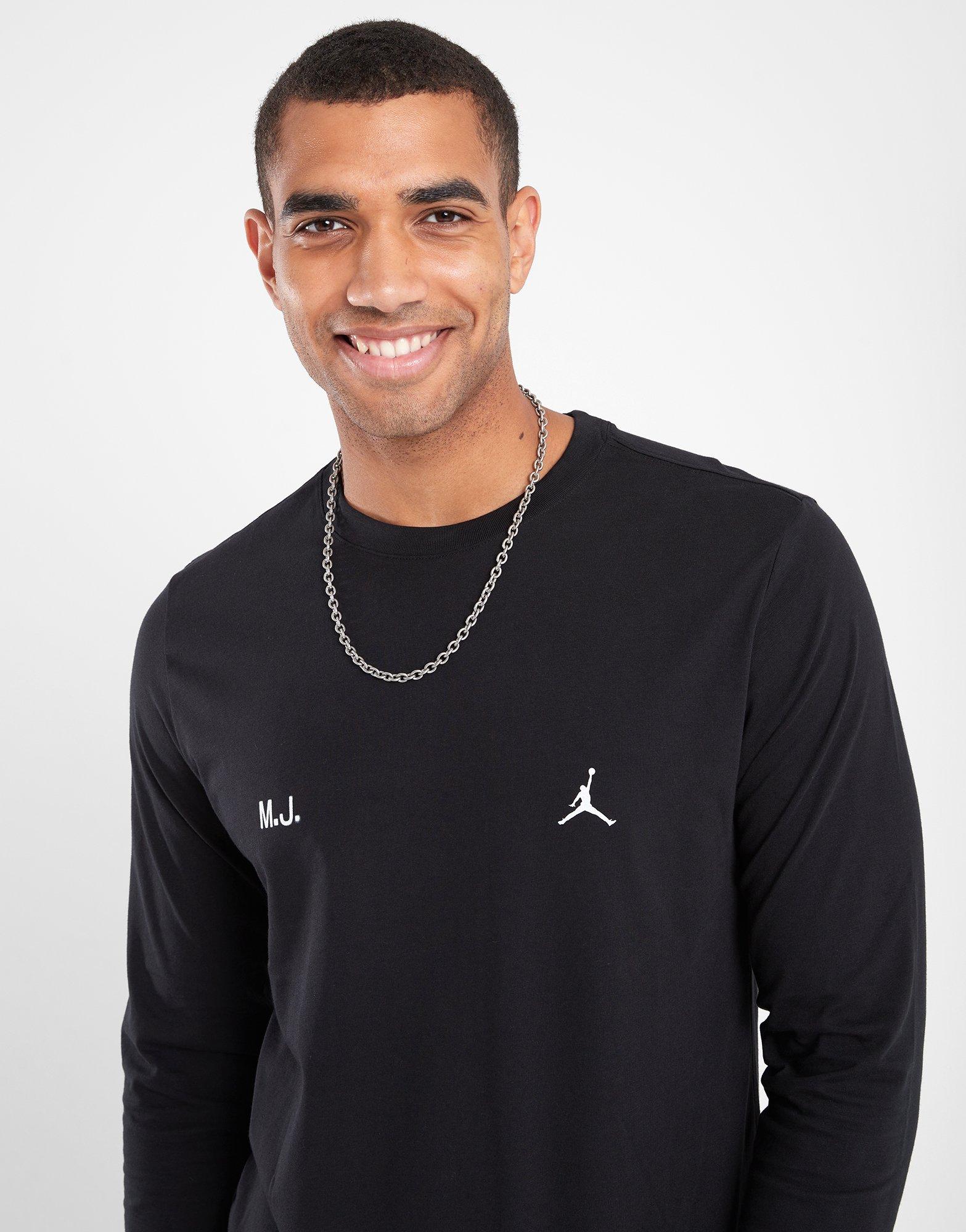 Мъжка тениска ТЕНИСКА M JORDAN BRAND NEVER LS CREW FZ1934-010 Черен