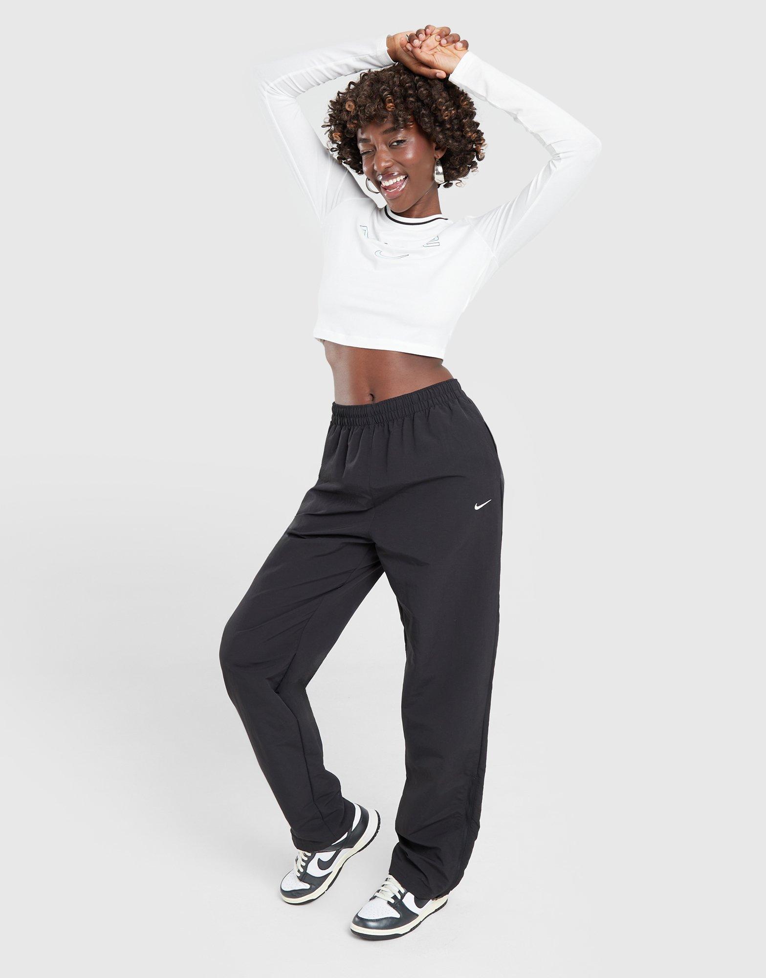 Moteriški marškinėliai NIKE MARŠKINĖLIAI W NSW LS SLIM CRP TEE OC FZ2858-100 Balta