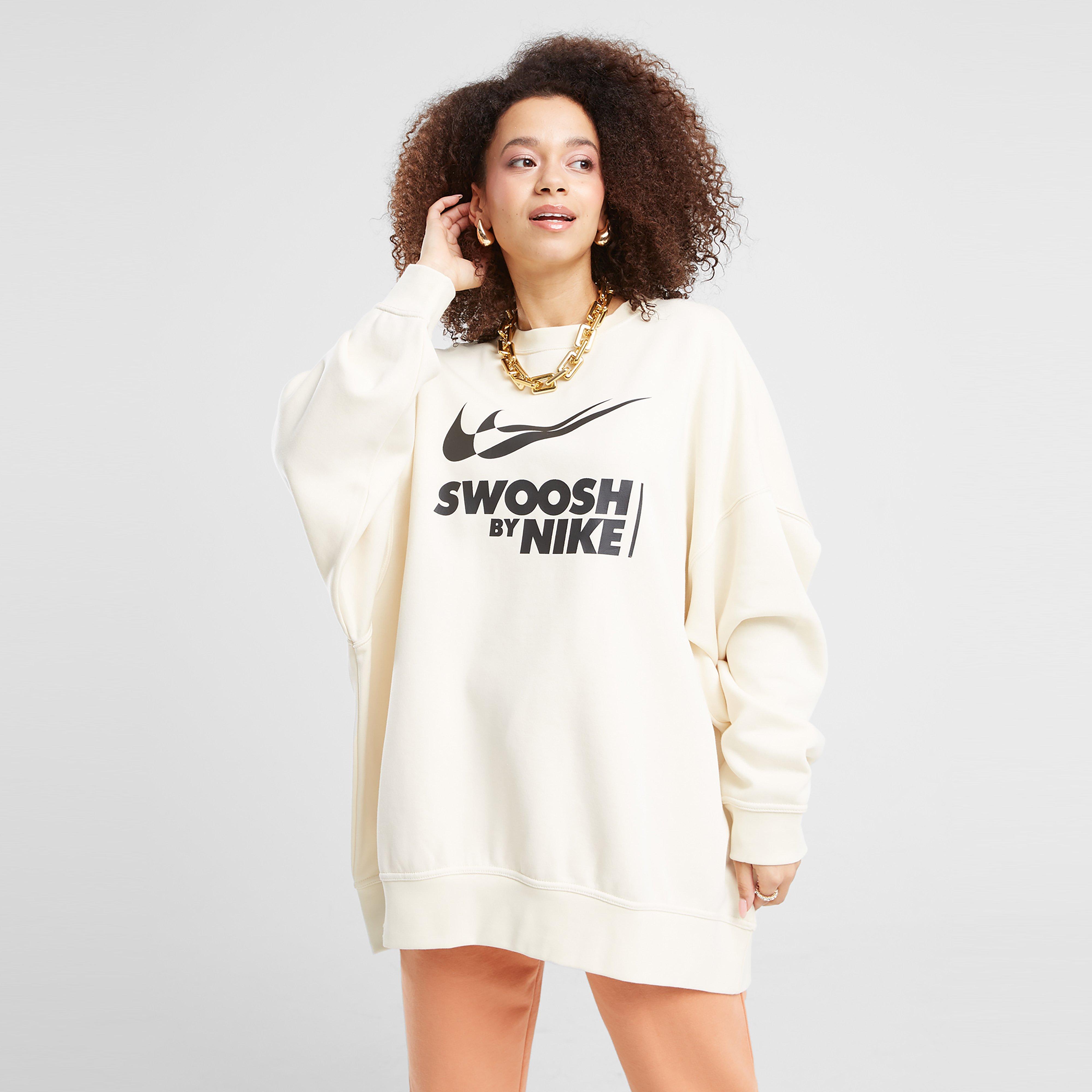 Ženski gornji dio trenirke NIKE VESTA W NSW FLC OS CREW GLS GYM LIFE