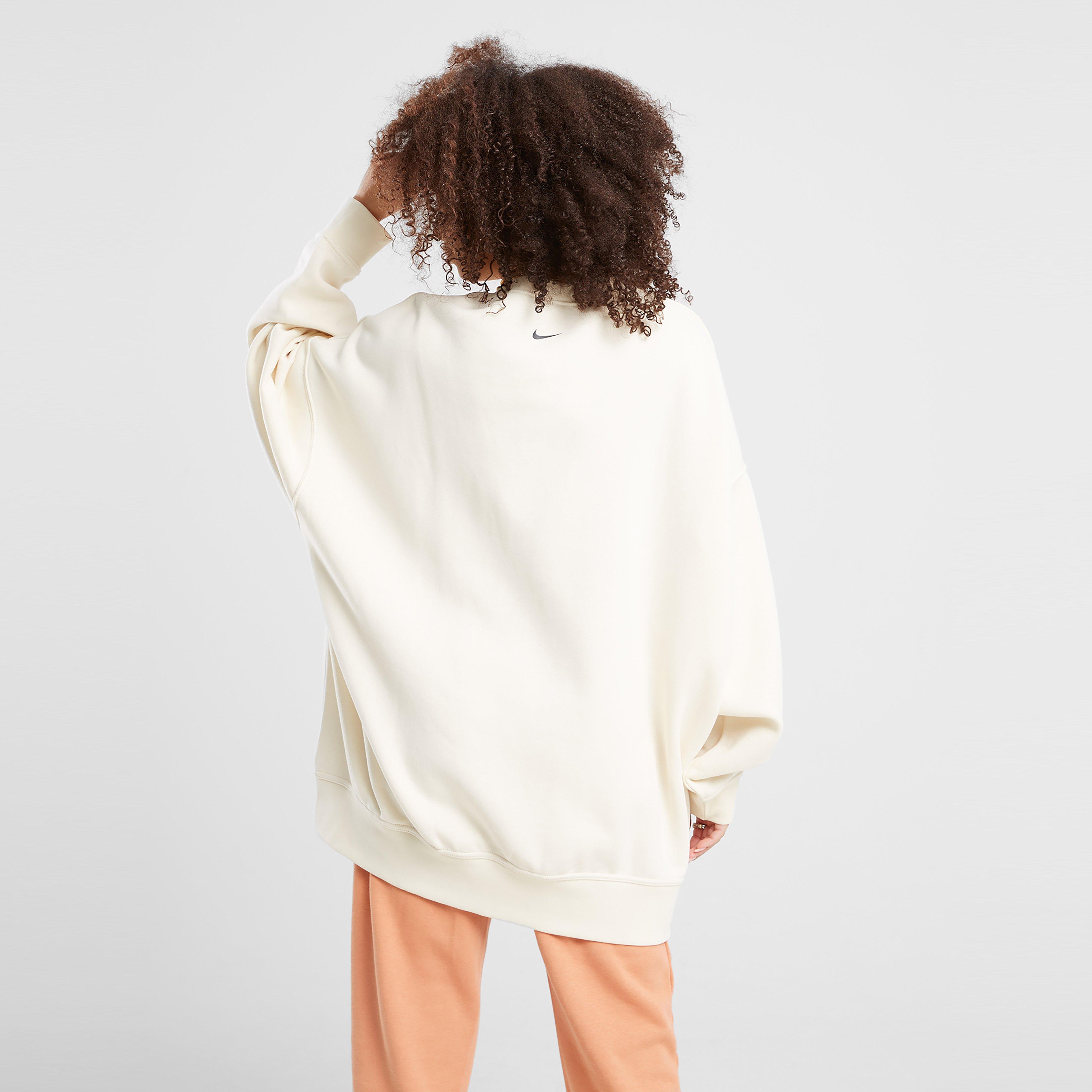 Ženski gornji dio trenirke NIKE VESTA W NSW FLC OS CREW GLS GYM LIFE