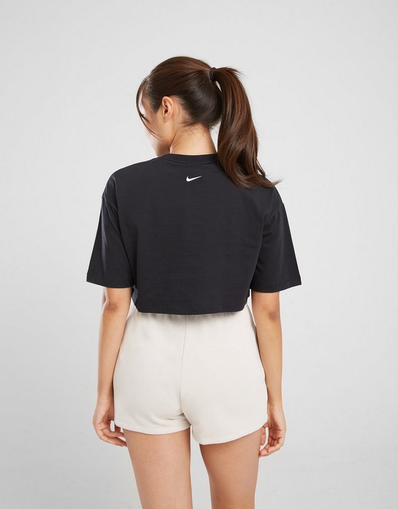 Жіночі футболки NIKE ФУТБОЛКА W NSW CROP TEE GLS FZ4635-010 Чорний