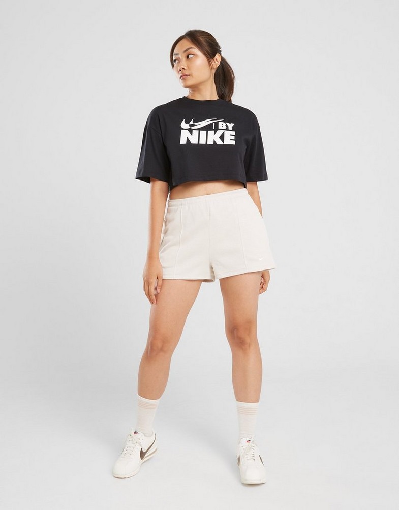 Жіночі футболки NIKE ФУТБОЛКА W NSW CROP TEE GLS FZ4635-010 Чорний