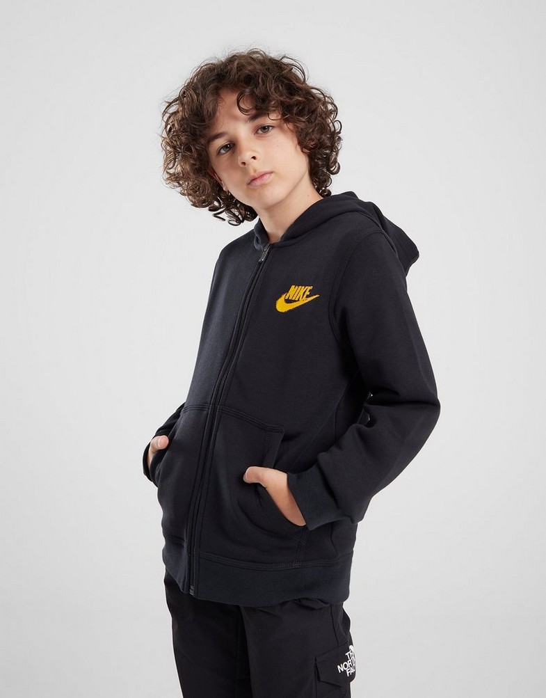 NIKE BLUZA Z KAPTUREM B NSW SI FLC FZ HOODY BB B FZ4716-010 Czarny
