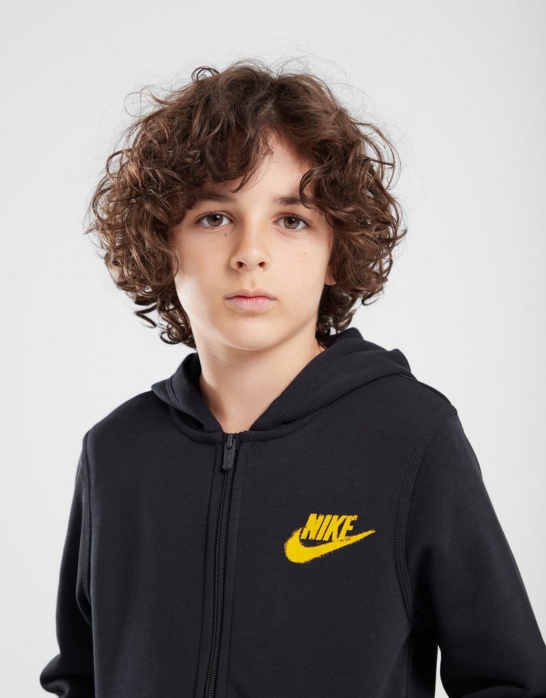 NIKE BLUZA Z KAPTUREM B NSW SI FLC FZ HOODY BB B FZ4716-010 Czarny