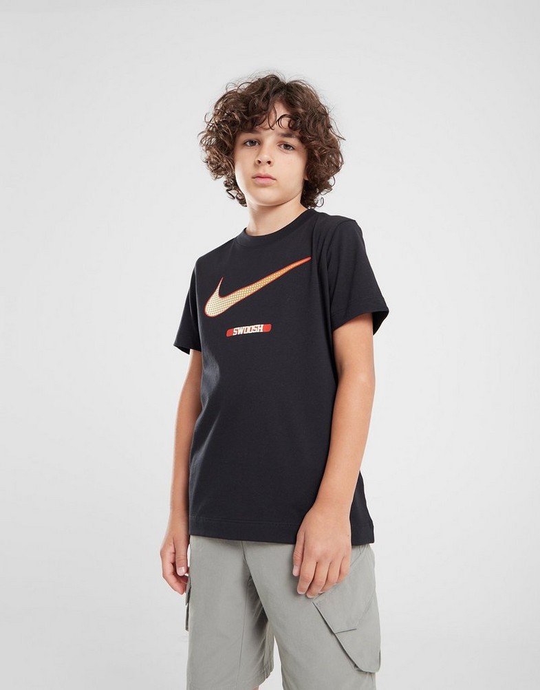 Дитячі футболки NIKE ФУТБОЛКА BRNDMRK4 TEE BLK B FZ5133-010 Чорний