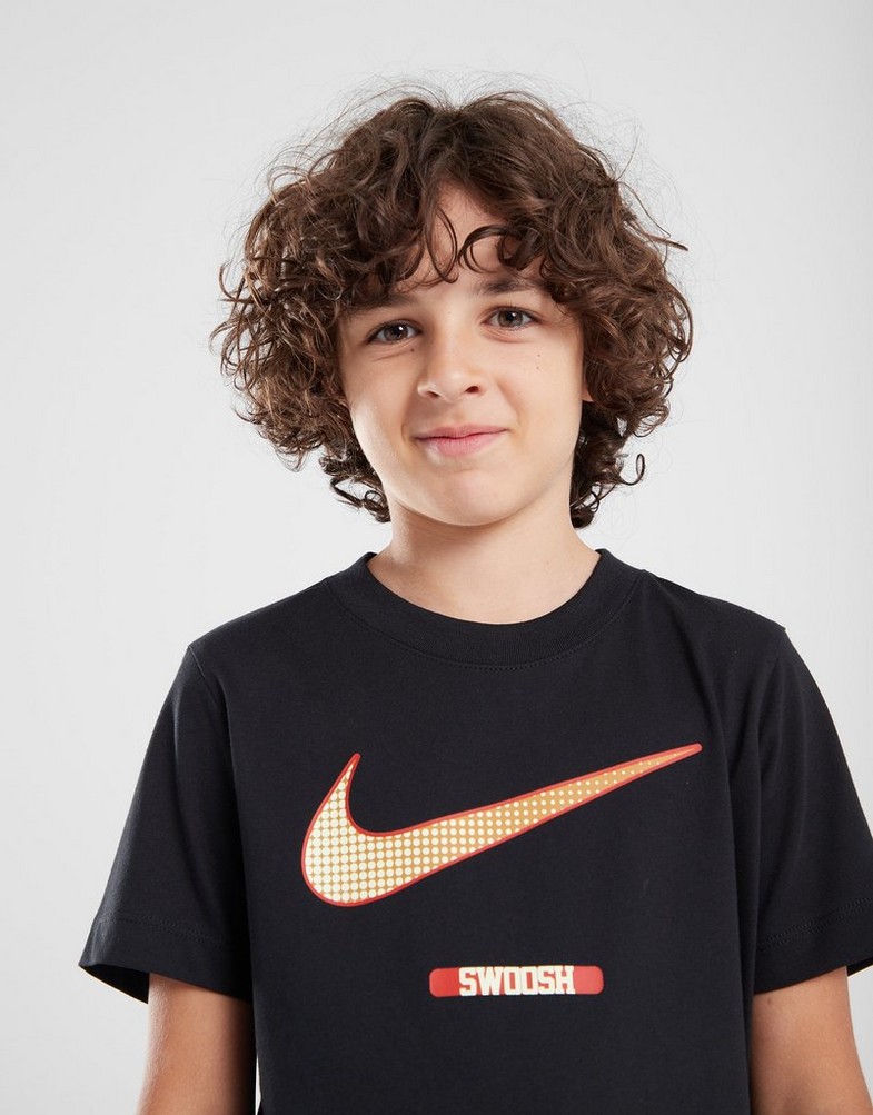 Дитячі футболки NIKE ФУТБОЛКА BRNDMRK4 TEE BLK B FZ5133-010 Чорний