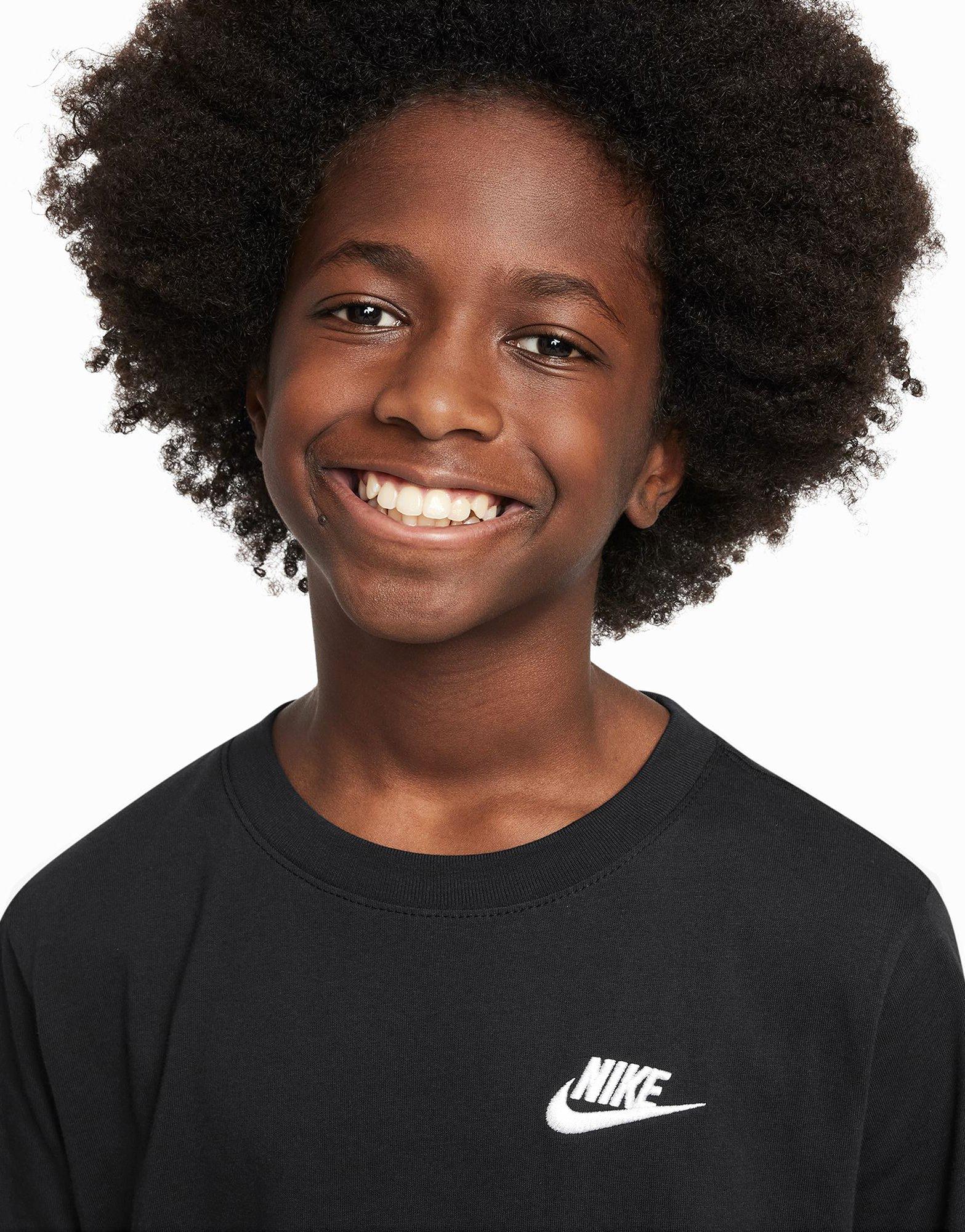 Детска тениска NIKE ТЕНИСКА K NSW TEE EMB FUTURA LBR FZ5177-010 Черен