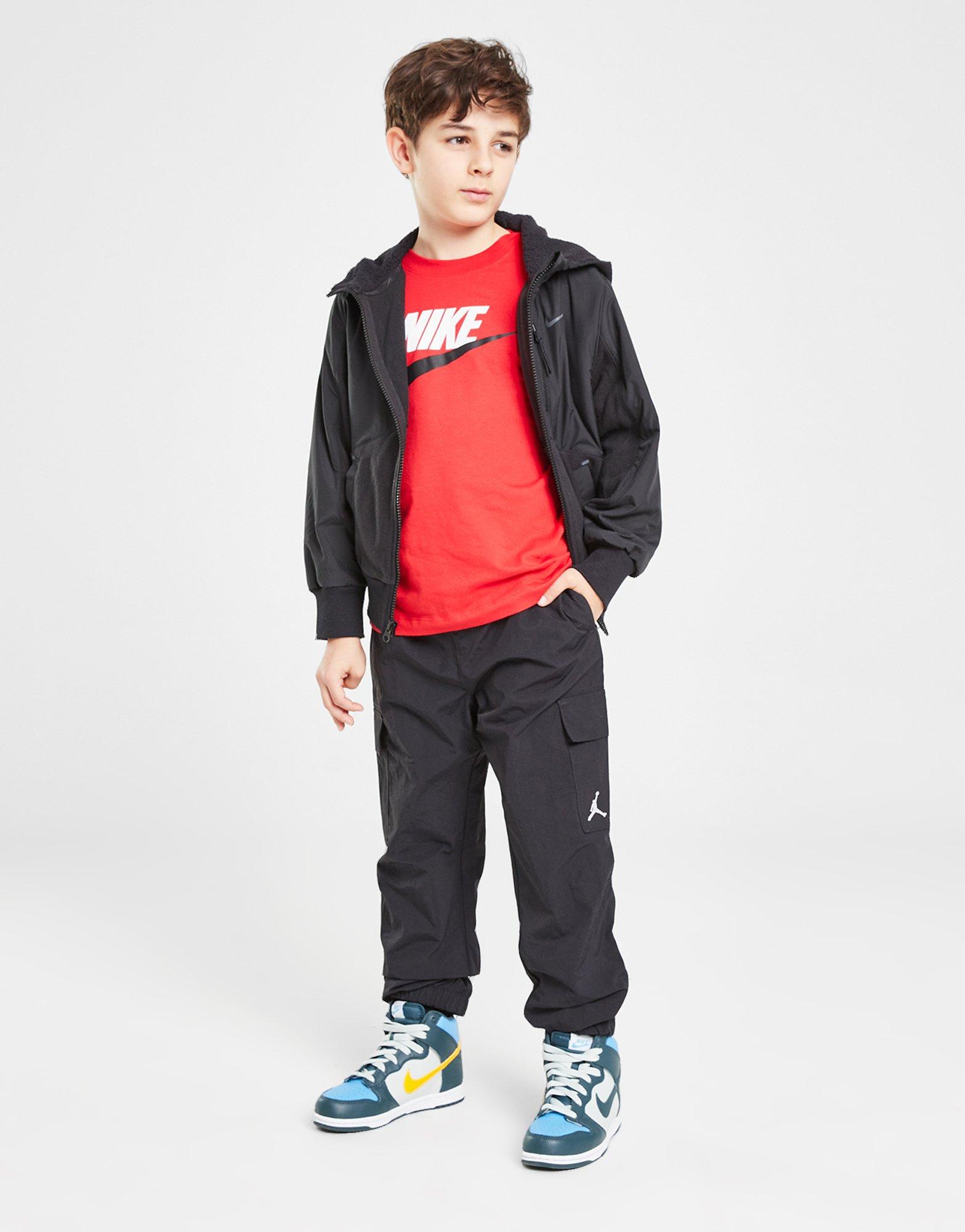 Detské tričko NIKE TRIČKO K NSW TEE FUTURA HBR B FZ5178-657 Červená