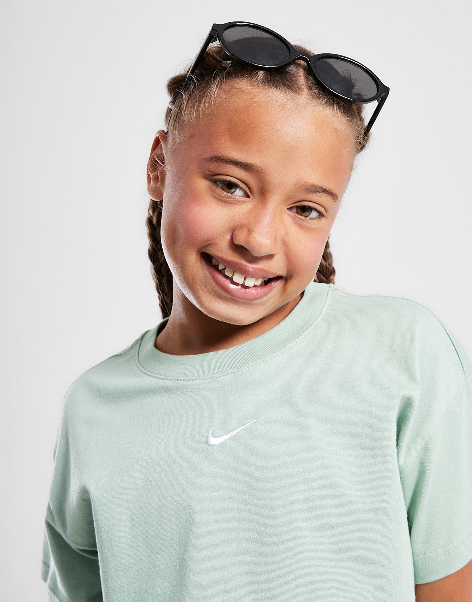 Дитячі футболки NIKE ФУТБОЛКА G NSW TEE BOXY ESSNTL LBR FZ5559-037 Зелений