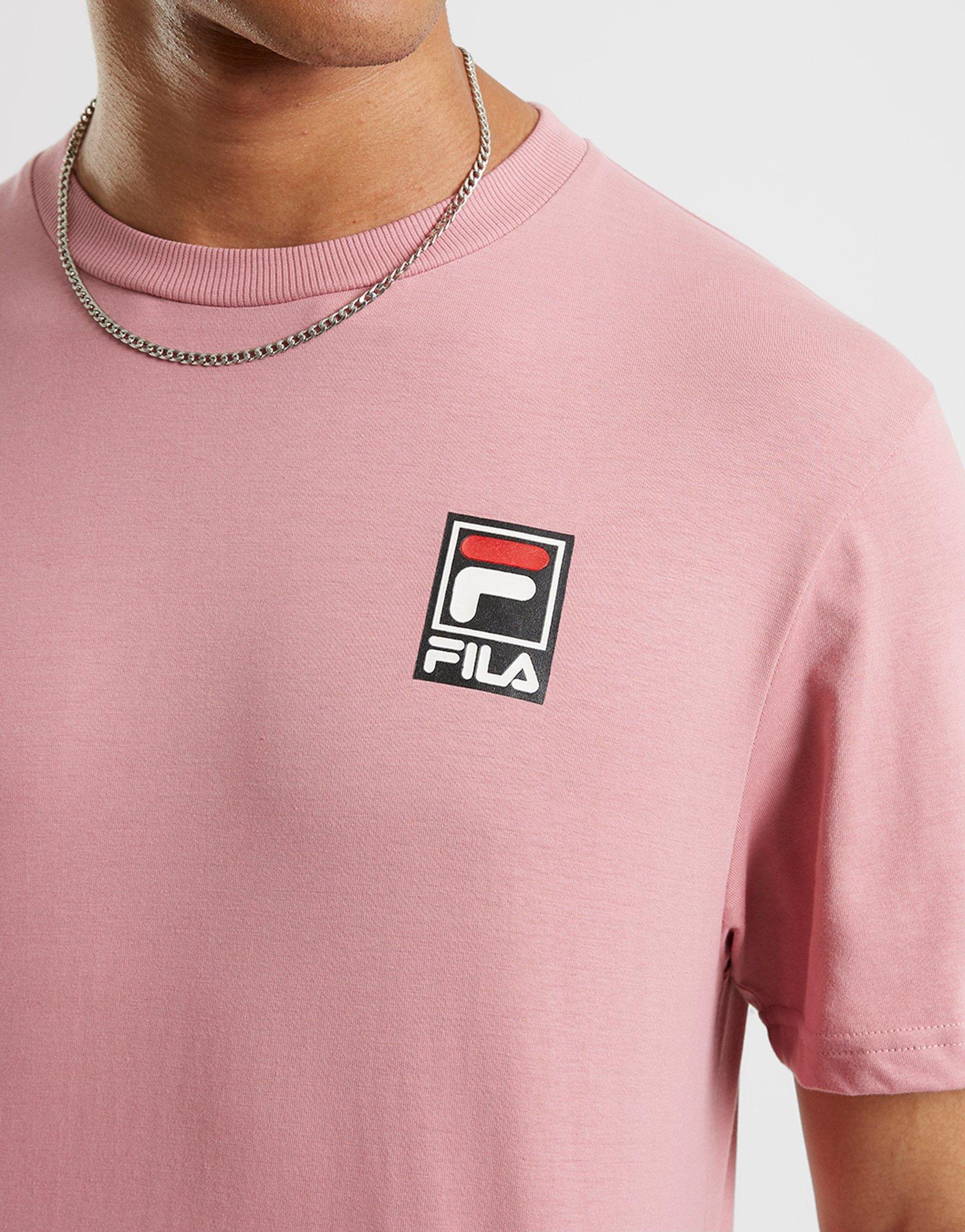 Koszulka, t-shirt męski FILA T-SHIRT HAMILTON TEE PNK HAMILTONFW22JDM004PN Różowy