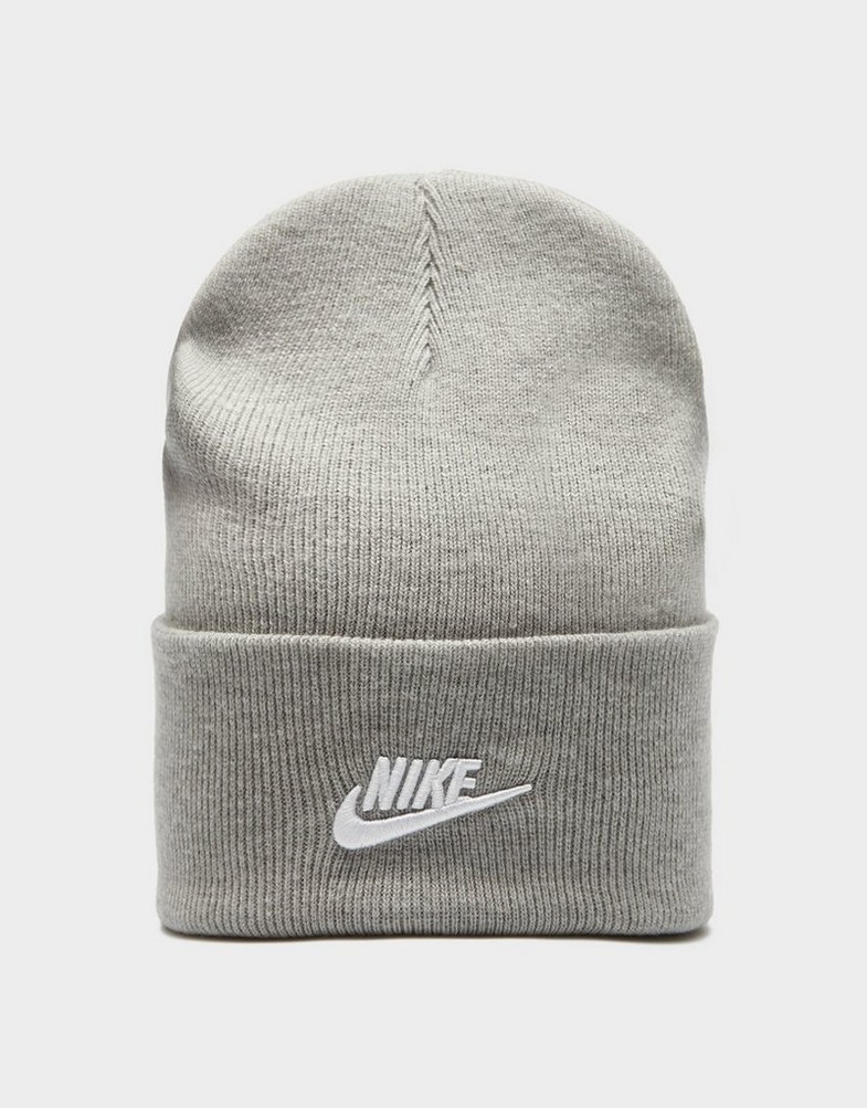 Жіночі зимові шапки NIKE КЕПКА U NK PEAK BEANIE TC FUT F24 L HF0186-063 Сірий