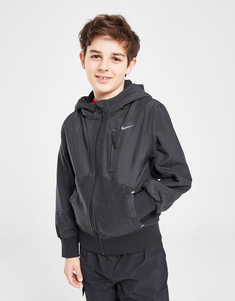 NIKE BLUZA ROZPINANA Z KAPTUREM K NSW CTY UTLITY B HF4208-010 Czarny
