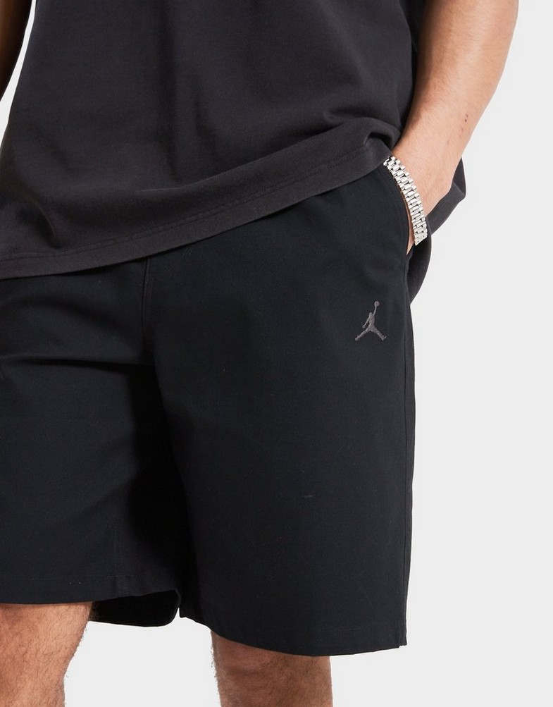 Krótkie spodenki, szorty męskie JORDAN SZORTY M J ESS WOVEN SHORT HF9335-010 Czarny