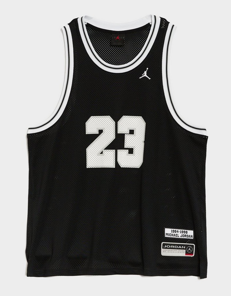 Pánský top JORDAN TOP M J ESS SUMMER JERSEY HF9375-010 Černá