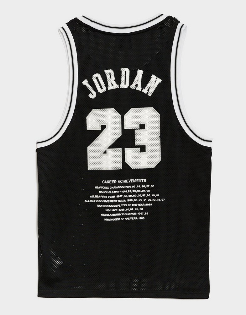 Pánský top JORDAN TOP M J ESS SUMMER JERSEY HF9375-010 Černá