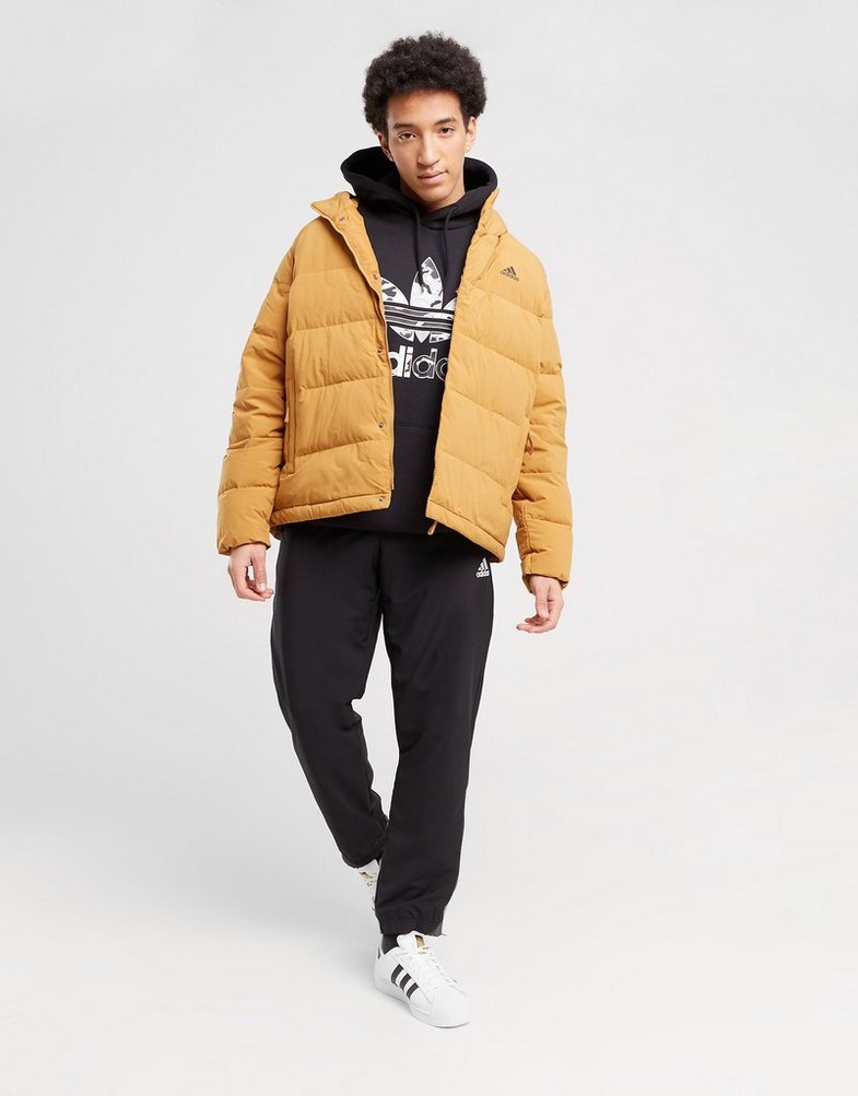 Kurtka męska ADIDAS KURTKA ZIMOWA HELIONIC HO JKT HG8748 Musztardowy