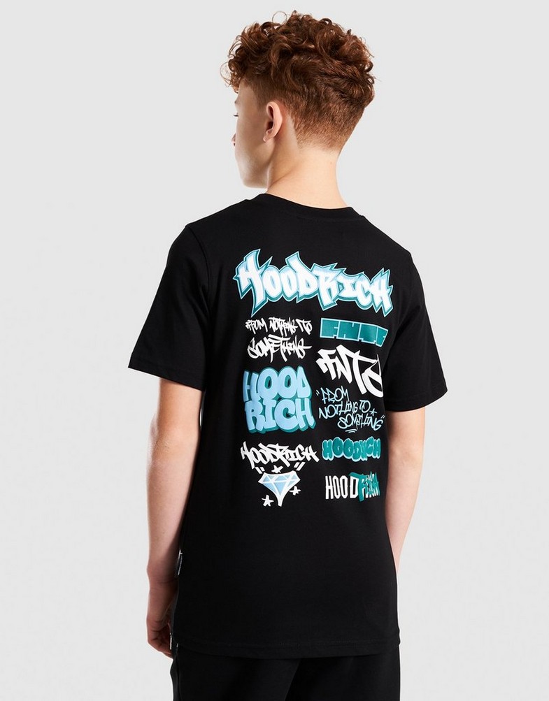 Tricou pentru copii HOODRICH TRICOU GRAFFITI - REGULAR TSHIRT HJ01250170 Negru