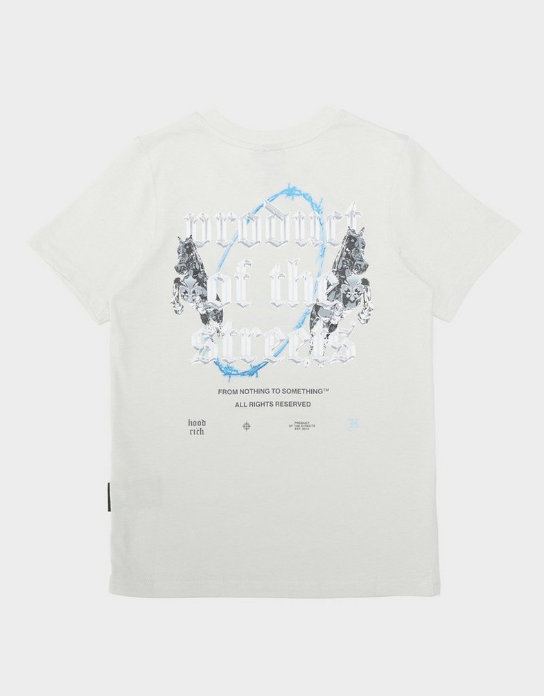 Tricou pentru copii HOODRICH TRICOU SHADOW TEE OFFWHT HJ02250041 Alb