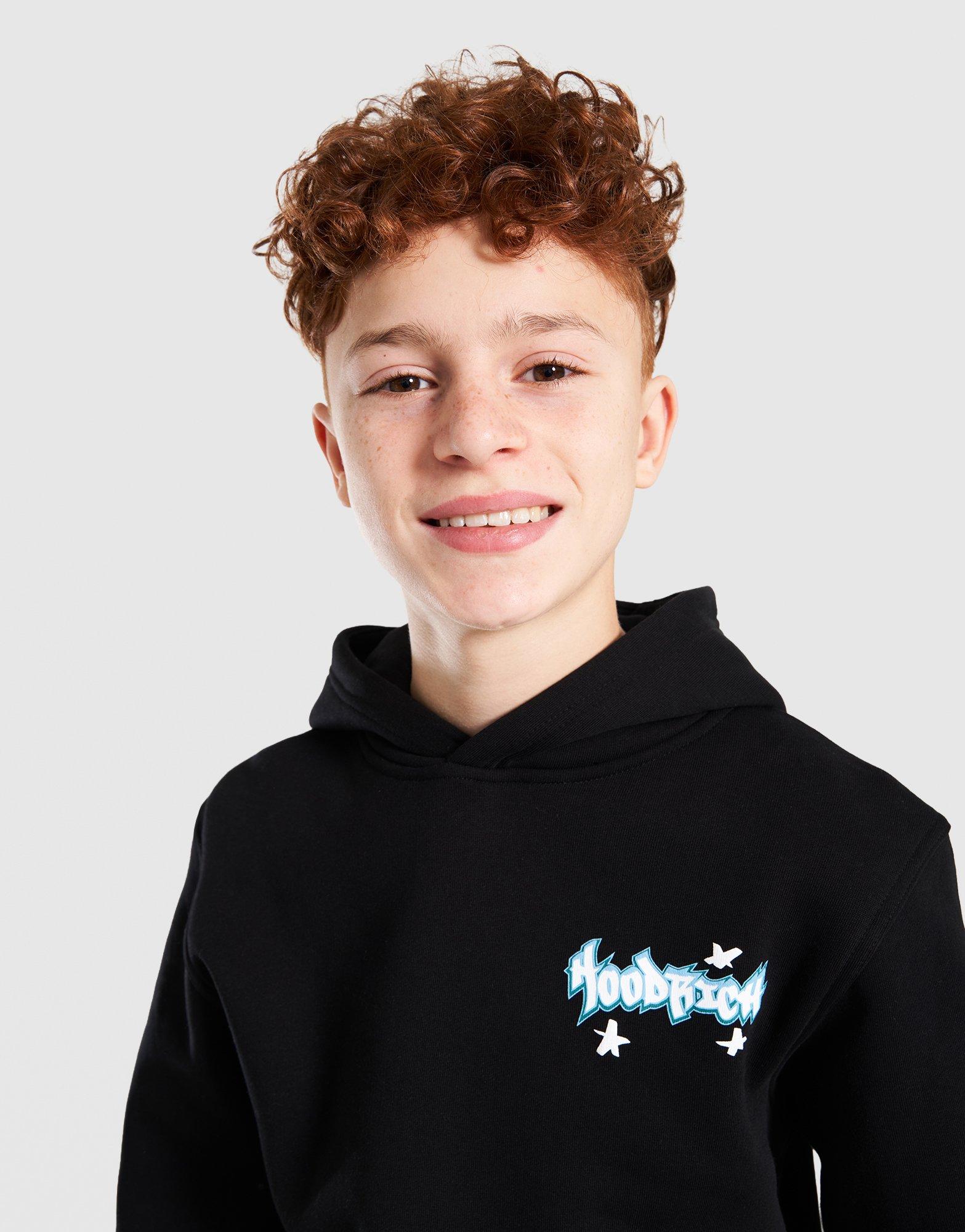 Детски суичър HOODRICH СУИТЧЪР С КАЧУЛКА GRAFFITI - 3 PANEL HOOD HJ03250156 Черен