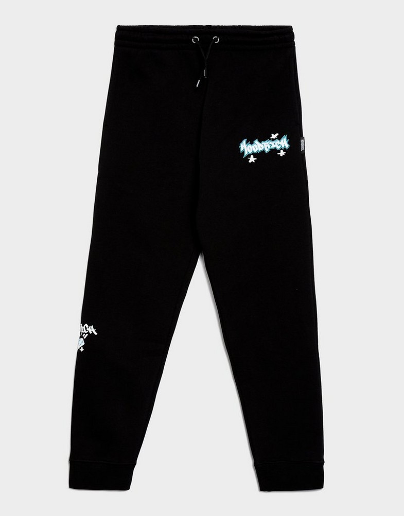 Pantaloni pentru copii HOODRICH PANTALONI  GRAFFITI - RIBBED CUFF JOGGER HJ03250157 Negru