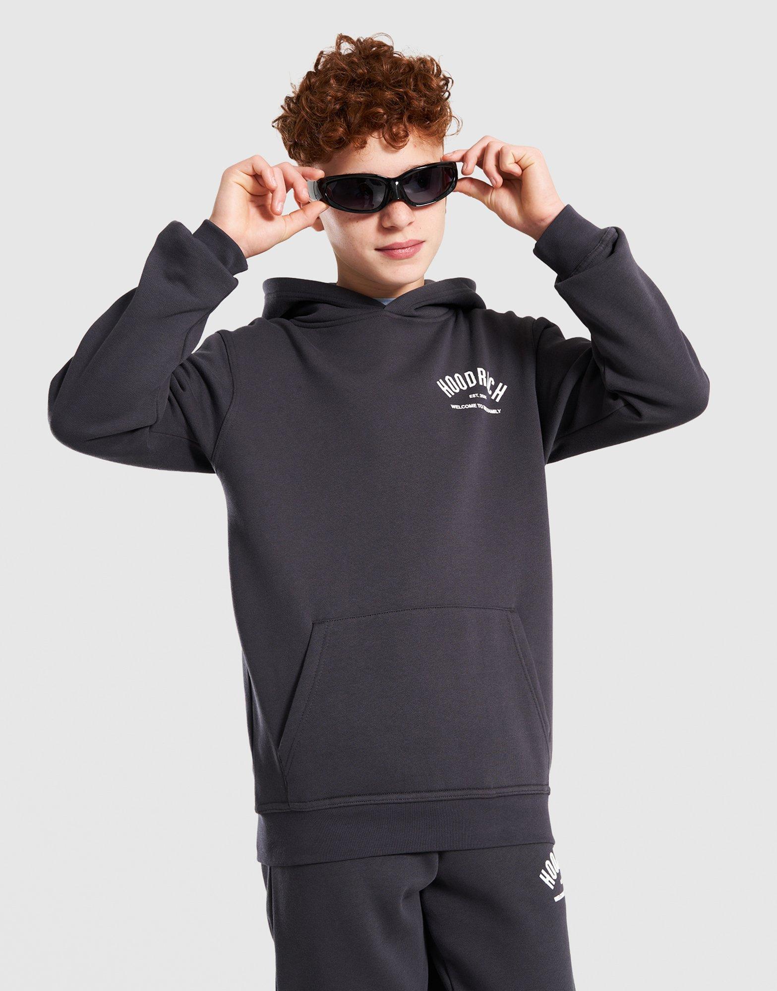 Detská mikina HOODRICH MIKINA S KAPUCŇOU VOLCANO - 3 PANEL HOOD HJ03250212 Čierna