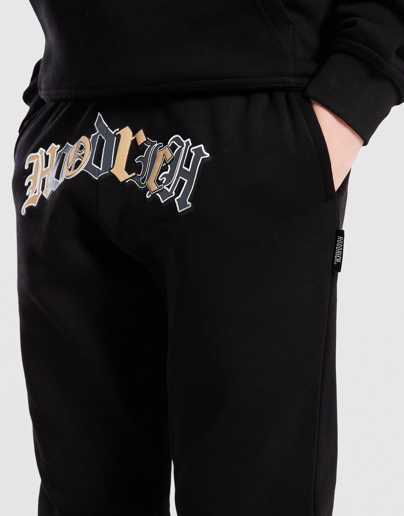 Детски панталон HOODRICH ПАНТАЛОНИ CROWN-   REGULAR RIBBED CUFF JOGGER HJ 04250204 Черен
