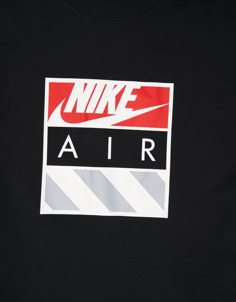 Koszulka, t-shirt męski NIKE T-SHIRT M NSW TEE M90 NK AIR SP25 1 HJ0578-010 Czarny