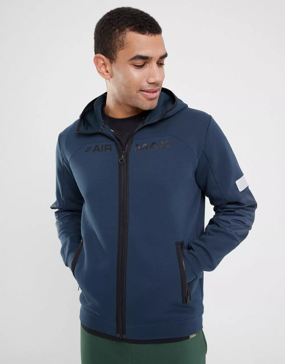 NIKE КОФТА З КАПЮШОНОМ M NSW AIR MAX FLC FZ HOODIE, фото 1 з 4
