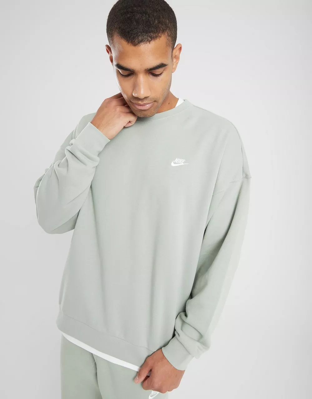 NIKE КОФТА M NK CLUB FT OVERSIZED CREW, фото 1 з 4