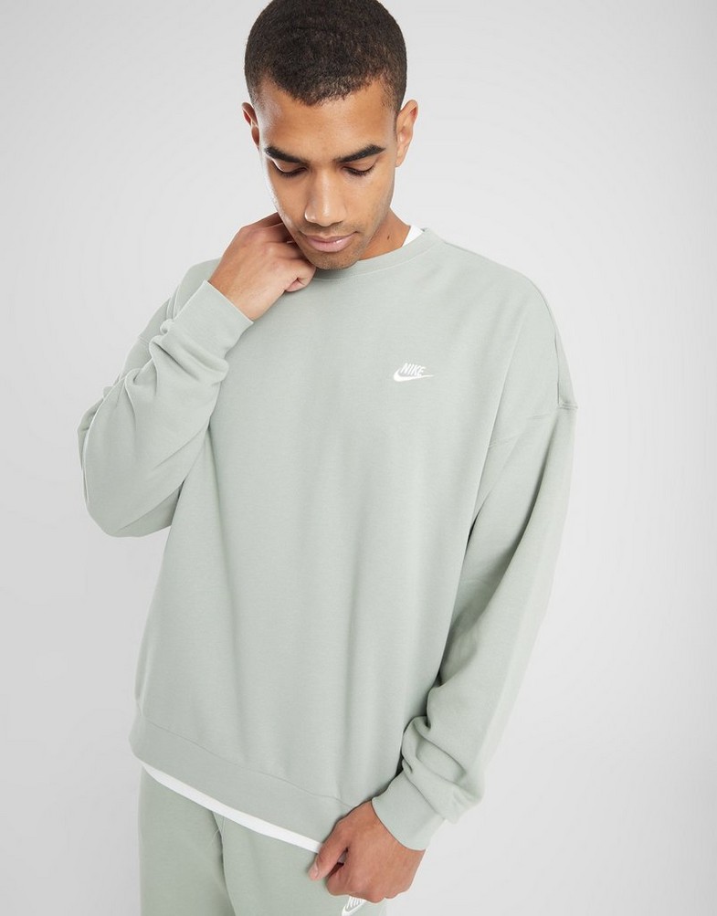 Чоловічі кофти NIKE КОФТА M NK CLUB FT OVERSIZED CREW HJ1819-370 М'ятний