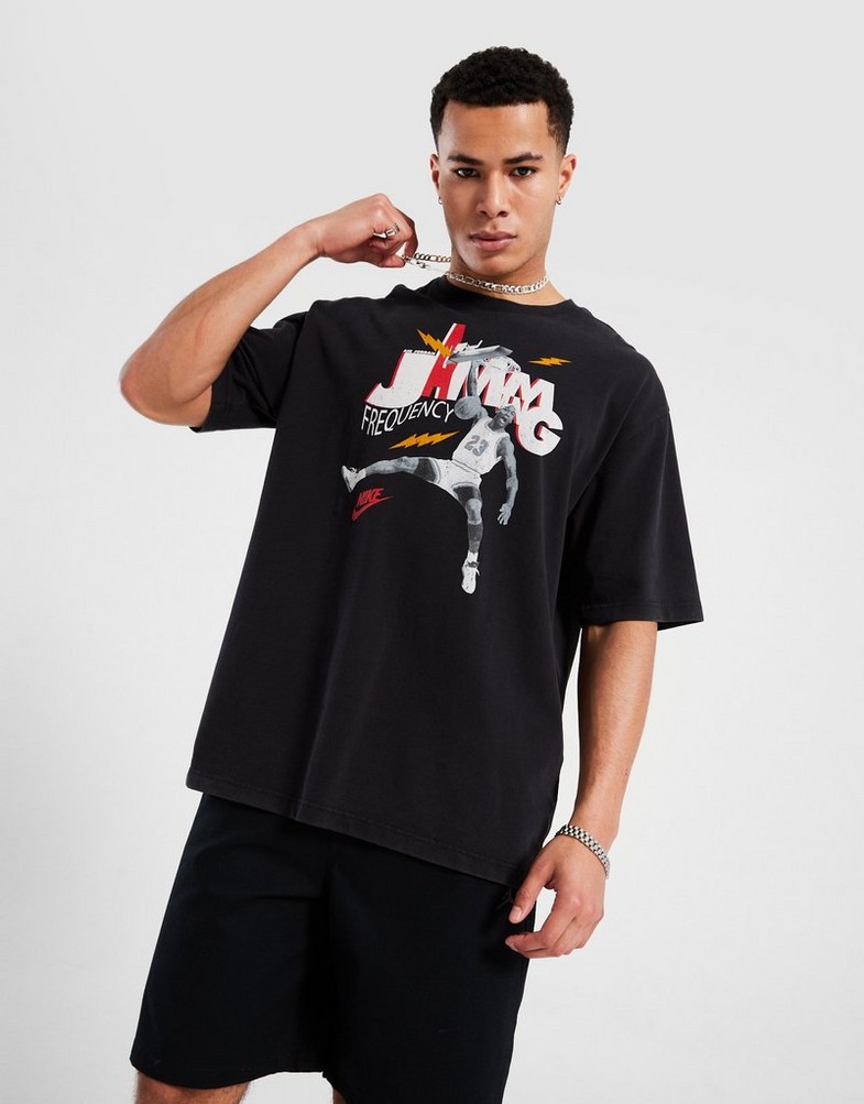 Tricou pentru bărbați JORDAN TRICOU M J BUSTIERĂND JAM 85 SS CREW HJ2929-010 Negru