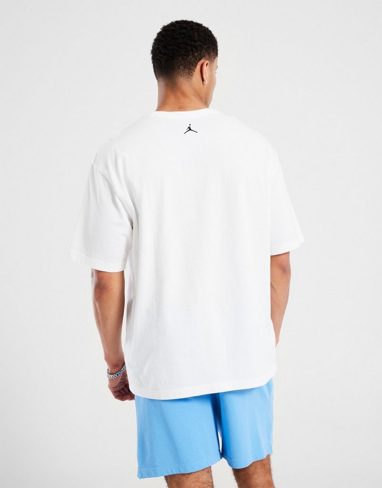 Tricou pentru bărbați JORDAN TRICOU M J BUSTIERĂND JAM 85 SS CREW HJ2929-100 Alb