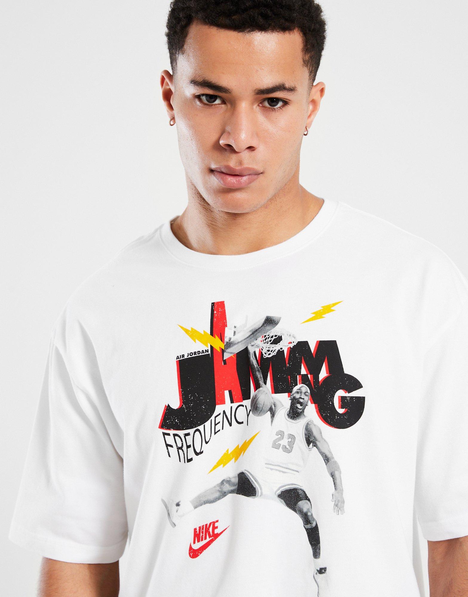 Чоловічі футболки JORDAN ФУТБОЛКА  M J BRAND JAM 85 SS CREW HJ2929-100 Білий