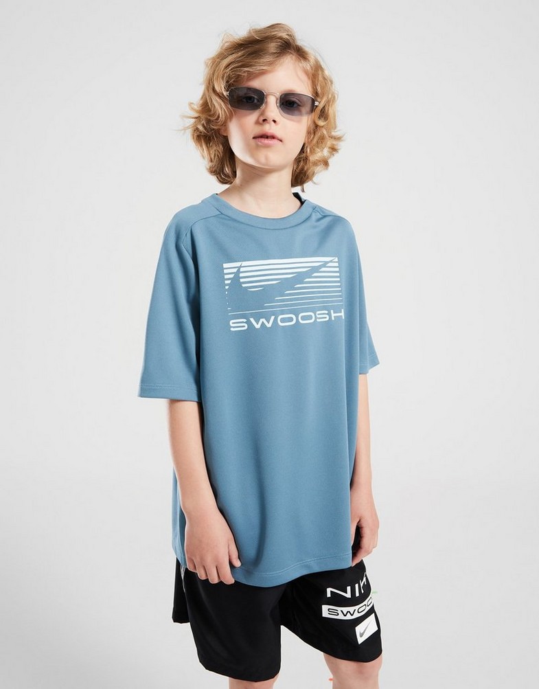 Koszulka, t-shirt dziecięcy NIKE T-SHIRT B NK DF MULTI SS TOP GX LOVE HJ3743-006 Niebieski
