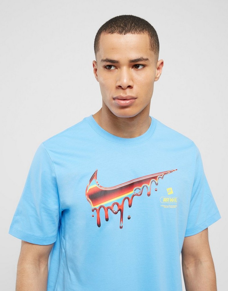 Férfi póló NIKE PÓLÓ HEATWAVE DRIP TEE BLUE TEE