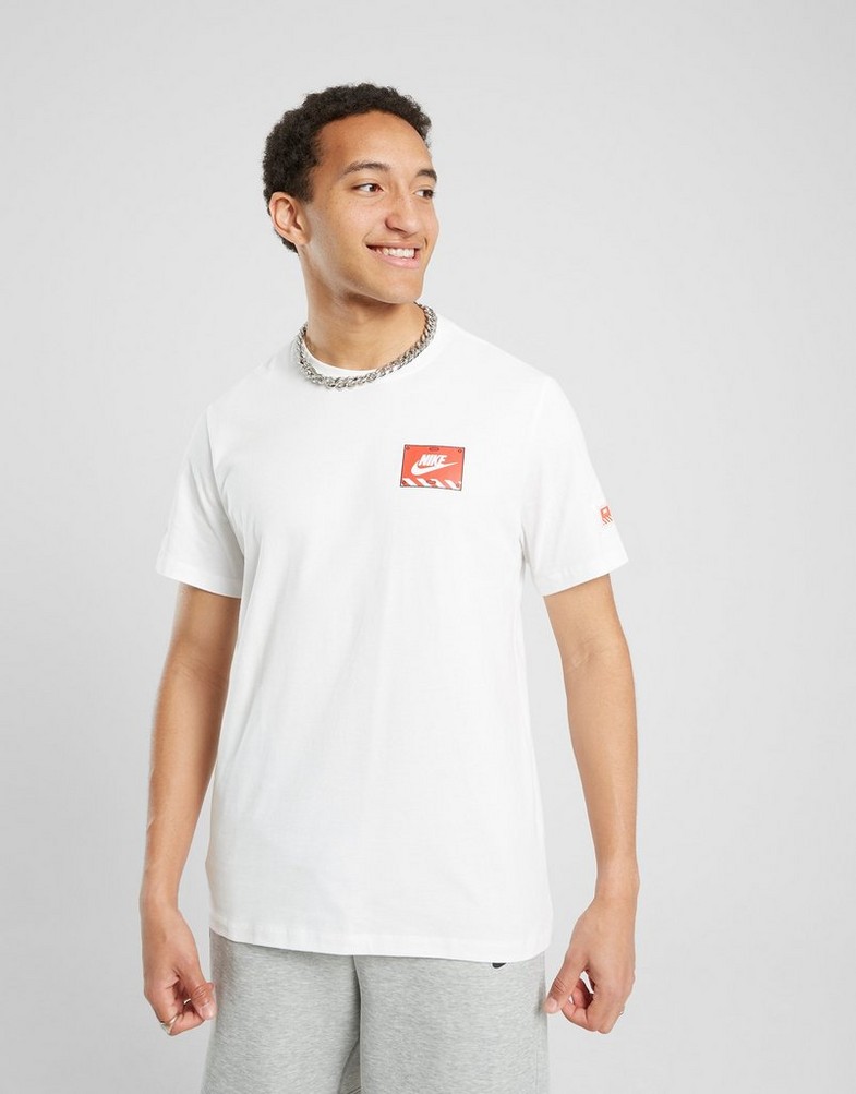 Férfi póló NIKE PÓLÓ AIR BOX RBT TEE WHT TEE