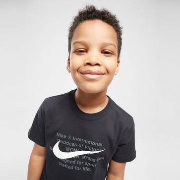 Tricou pentru copii NIKE TRICOU SWSH 4 LIFE TEE BLK/GRY B