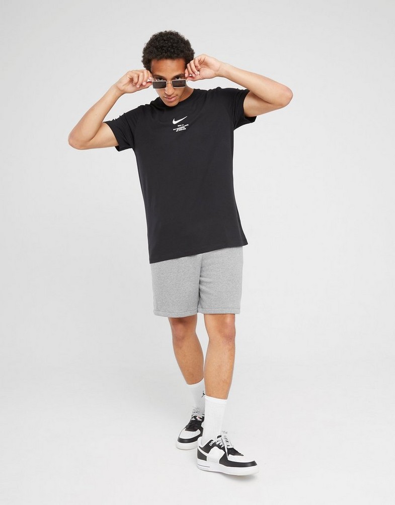 Férfi póló NIKE PÓLÓ SWOOSH TEE BLK TEE HJ6119-010 Fekete