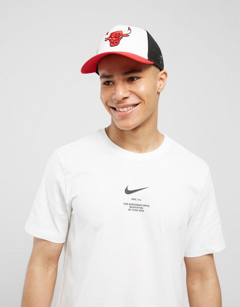 Koszulka, t-shirt męski NIKE T-SHIRT SWOOSH TEE WHT TEE